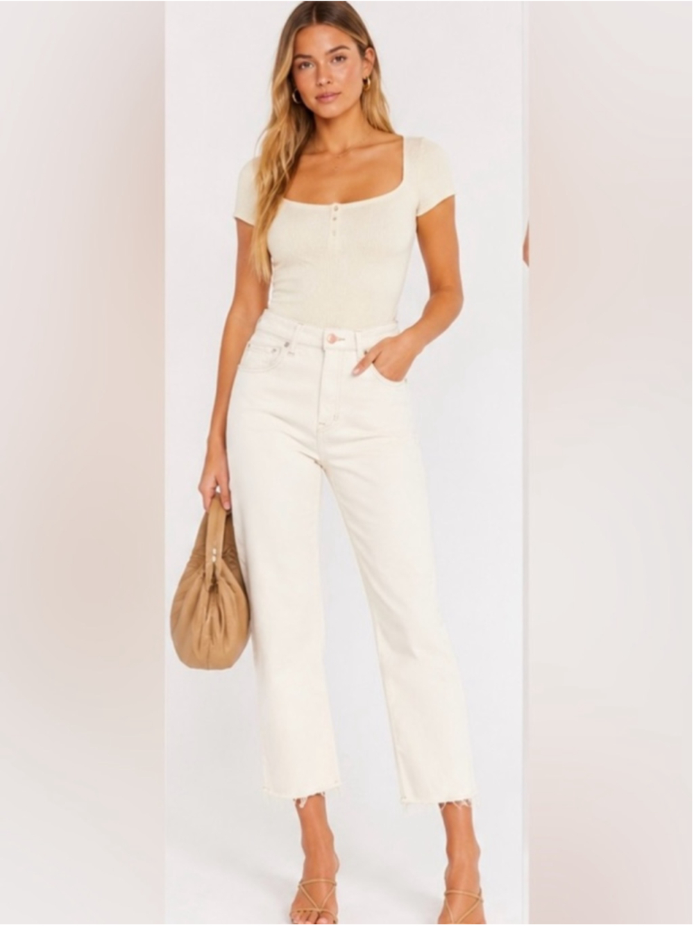 free people We The Free CRVY Straight Crop Jeans – Size 30